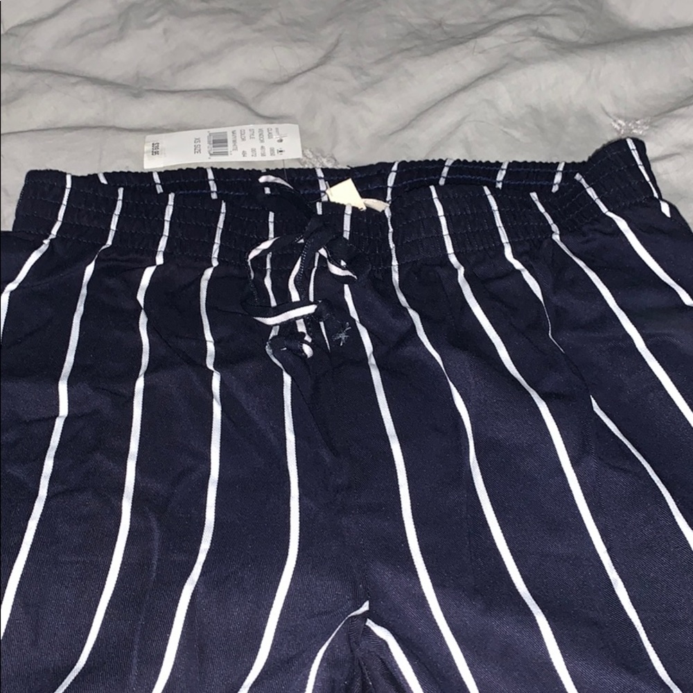 striped flowy pants